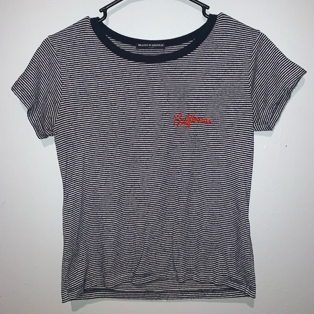 Brandy Melville Striped California Tee